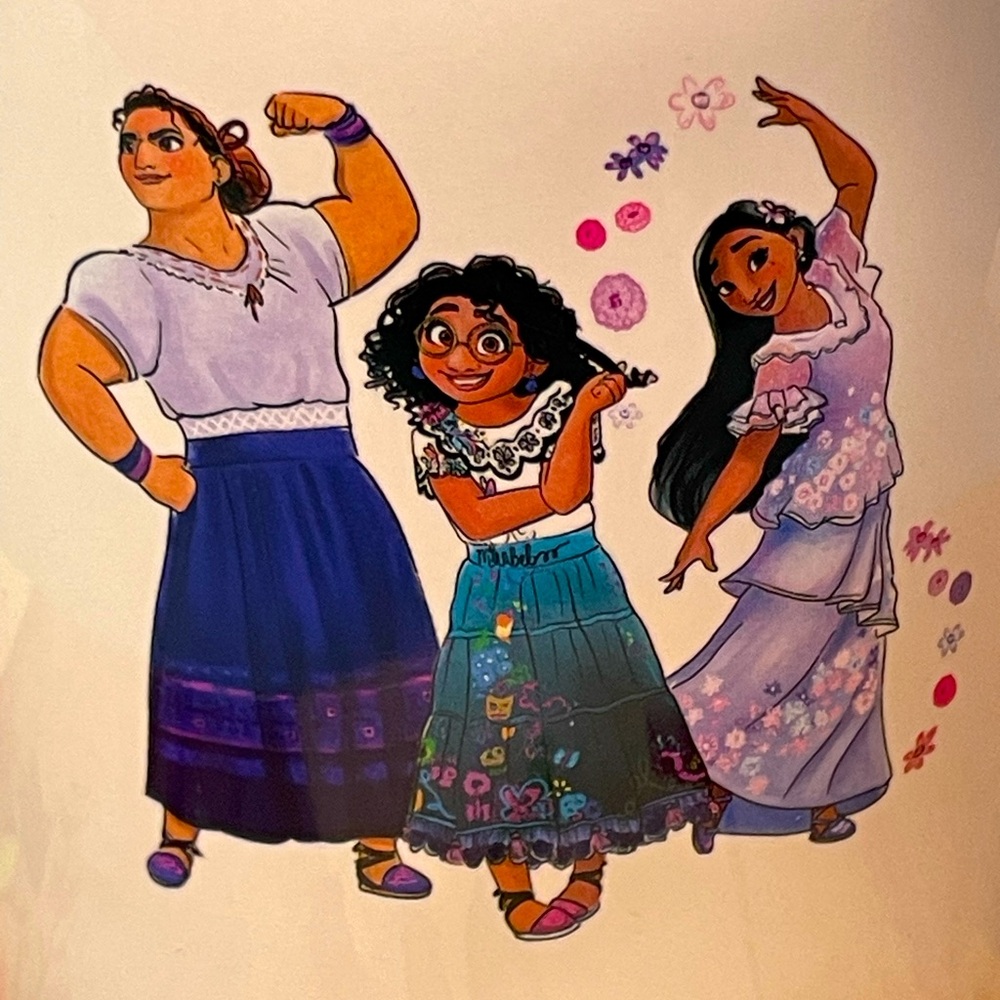 Rae Dunn x Disney x Pixar Encanto Ceramic Mug Featuring the 3 Madrigal Sisters - Picture 2 of 5